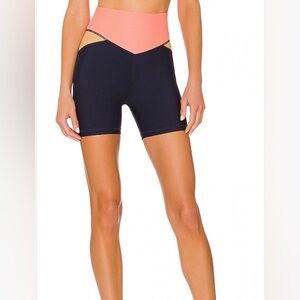 THE UPSIDE Anthropologie workout/athletic shakti spin short navy small like new